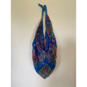 Boho hobo zip top shoulder bag